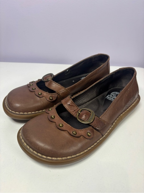 Kickers Shoes - Kickers Vintage Y2K Brown Leather Cottagecore Mary Jane Shoes with Buckle 36